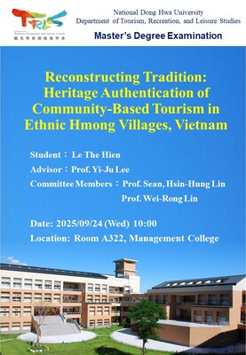 【Master Degree Examination】2025/09/24(Wed)10:00 Le The Hien - Master's Degree Examination Presentation圖片